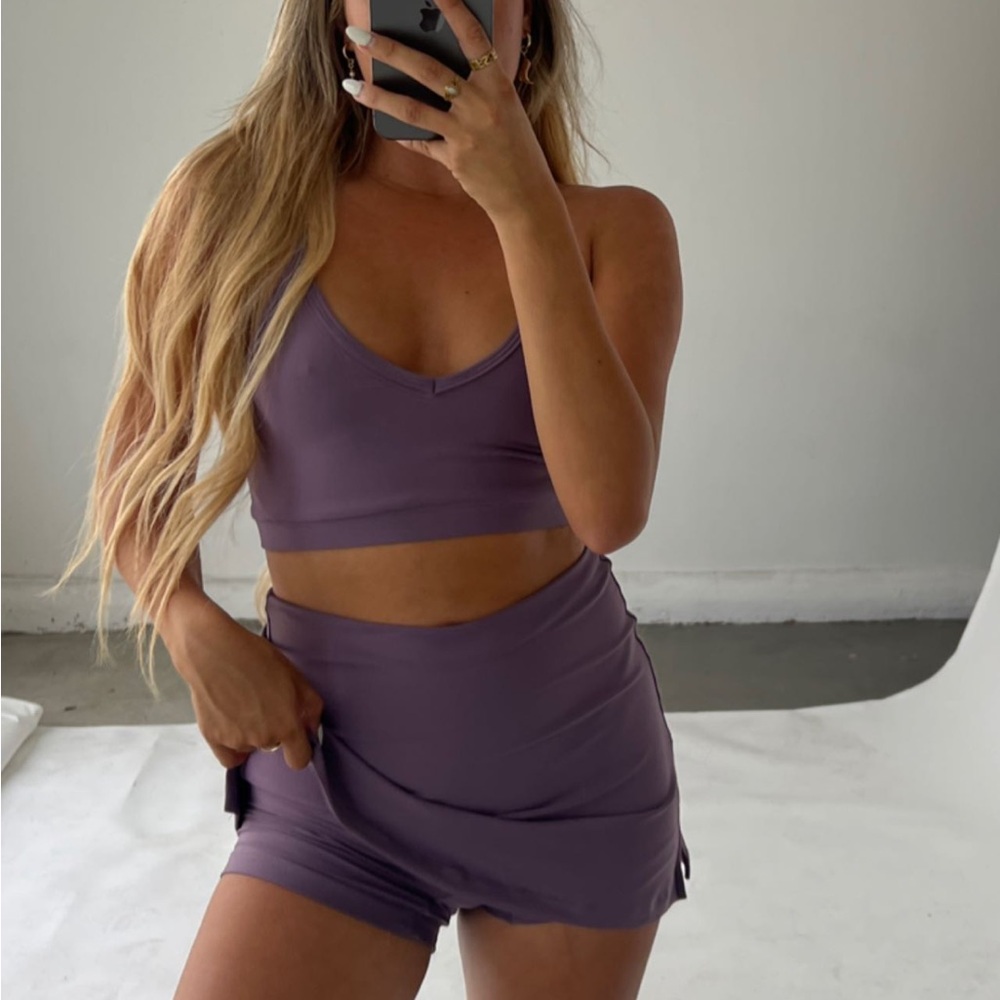 Skatie Purple Mini Tennis Skirt - Picture 10 of 15